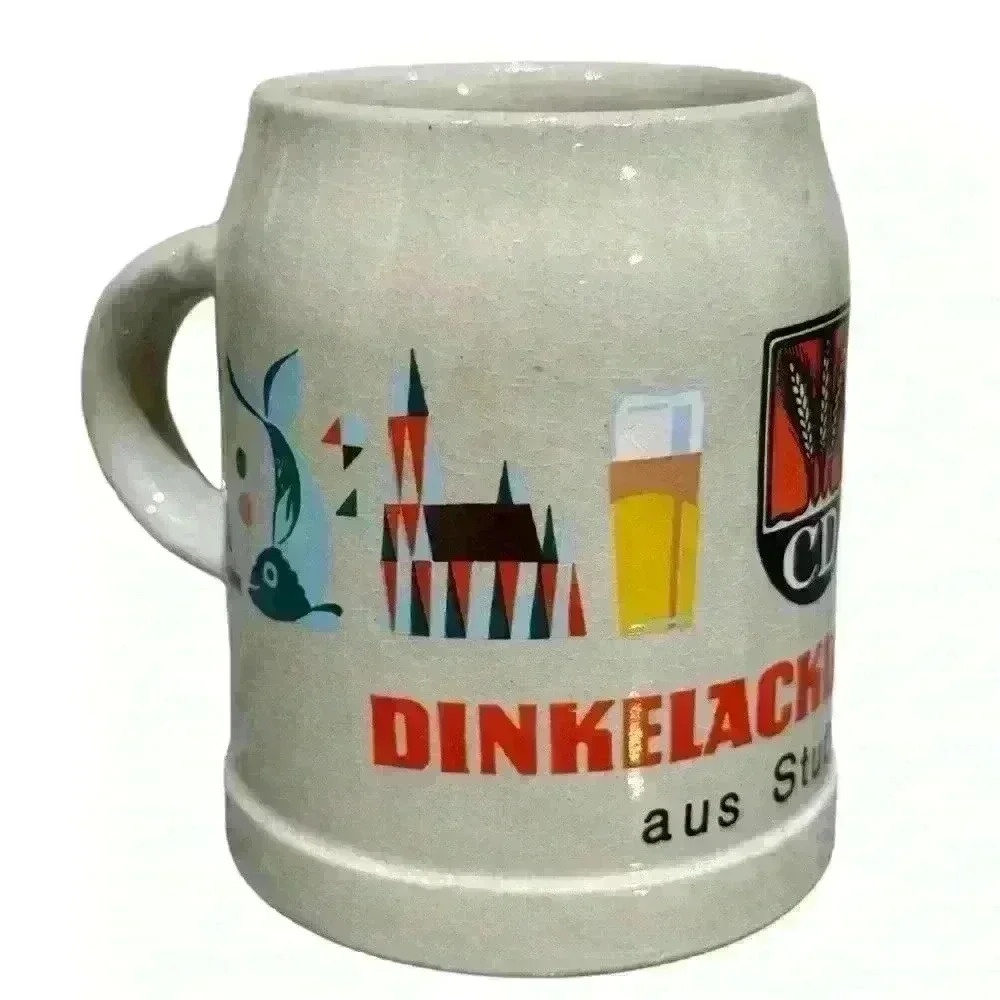 Vintage Dinkelacker Biere aus Stuttgart .31 Liter Mug Made in Germany
